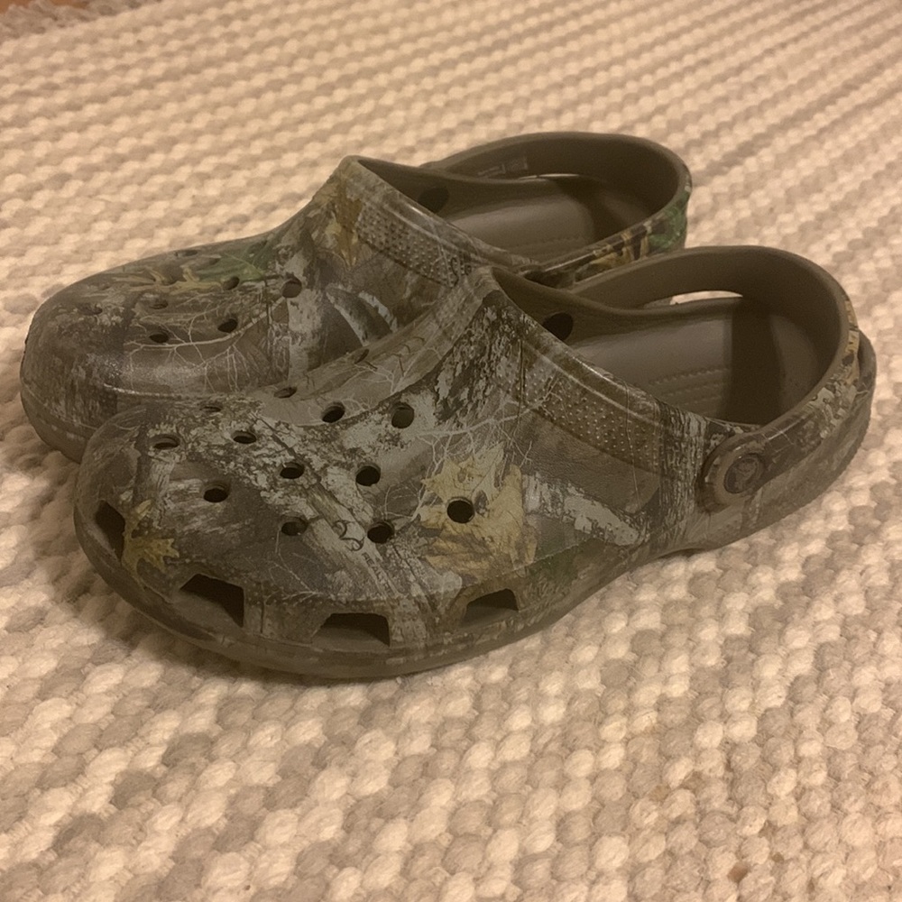 COPY - Men’s size 12 camouflage Crocs